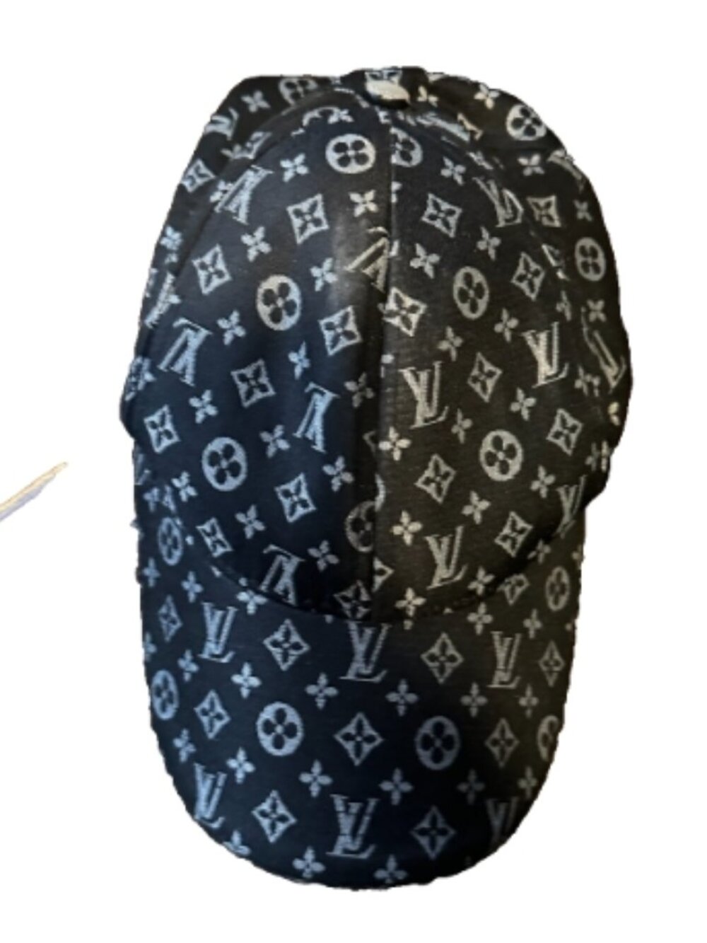 Embroidered logo Monogram Black Premium Cap Women's One Size - Picture 3 of 7